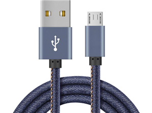 牛仔布USB數(shù)據(jù)線