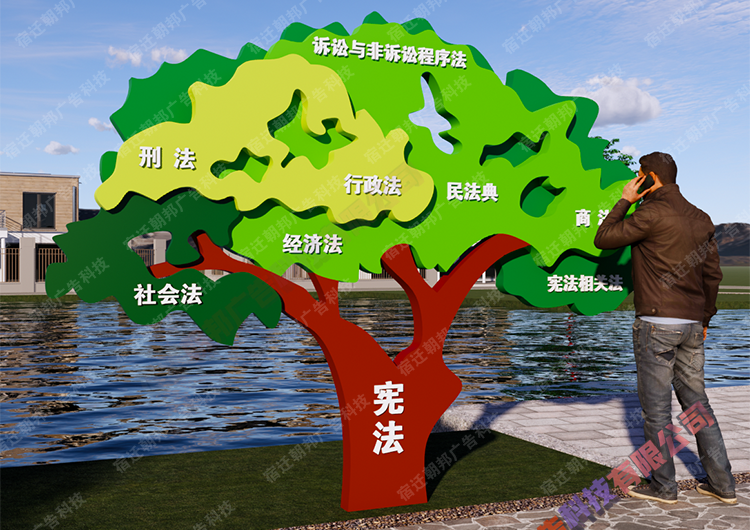 揚州市京杭村法治主題公園標識標牌